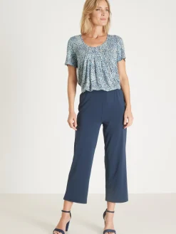 Femme Daxon Pantacourt élastiqué en maille