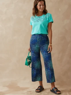 Femme Daxon Pantacourt élastiqué en maille