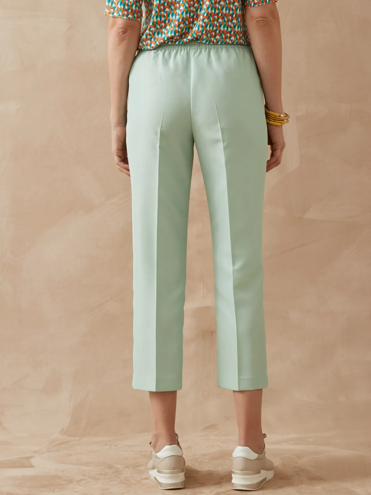 Femme Daxon Pantacourt élastiqué entrejambe 60cm