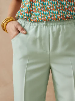 Femme Daxon Pantacourt élastiqué entrejambe 60cm