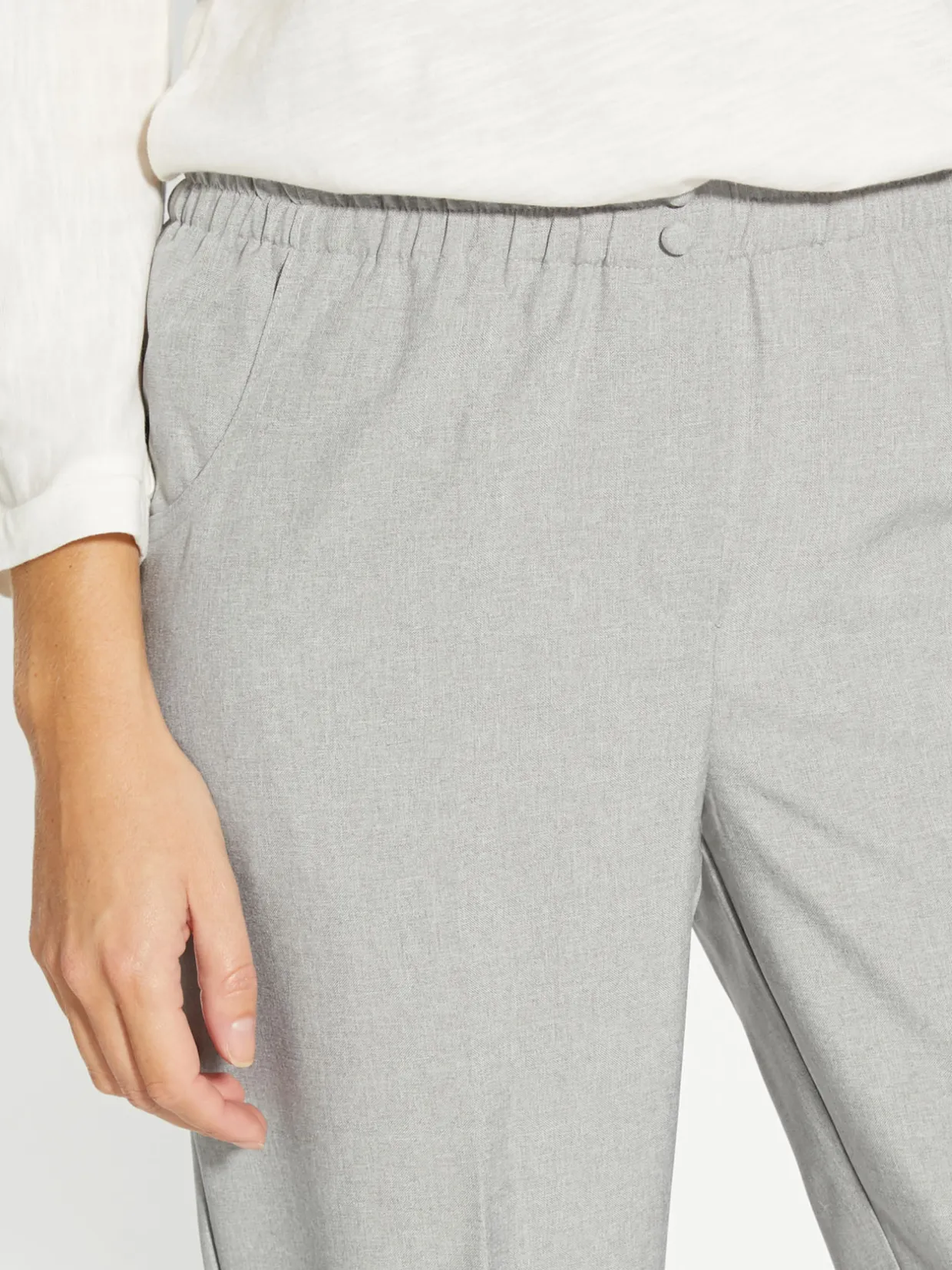 Femme Daxon Pantacourt élastiqué entrejambe 60cm