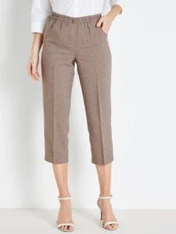 Femme Daxon Pantacourt élastiqué entrejambe 60cm