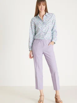 Femme Daxon Pantacourt élastiqué entrejambe 60cm