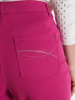 Femme Daxon Pantalon 5 poches coupe droite