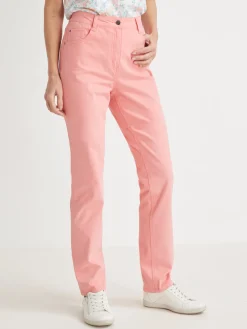 Femme Daxon Pantalon 5 poches coupe droite