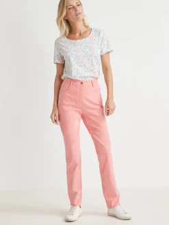 Femme Daxon Pantalon 5 poches coupe droite