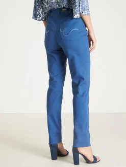 Femme Daxon Pantalon 5 poches coupe droite