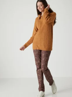 Femme Daxon Pantalon 5 poches taille haute