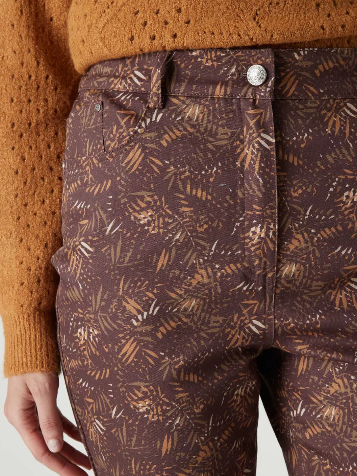 Femme Daxon Pantalon 5 poches taille haute