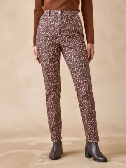 Femme Daxon Pantalon 5 poches taille haute