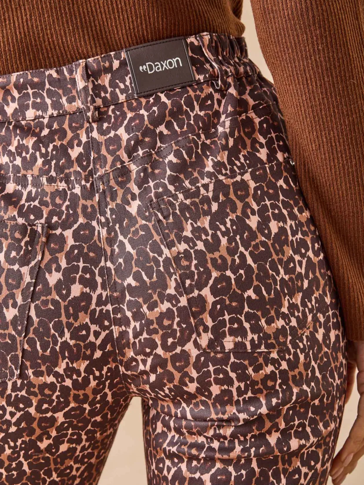 Femme Daxon Pantalon 5 poches taille haute