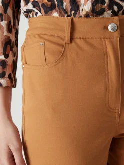 Femme Daxon Pantalon 5 poches taille haute