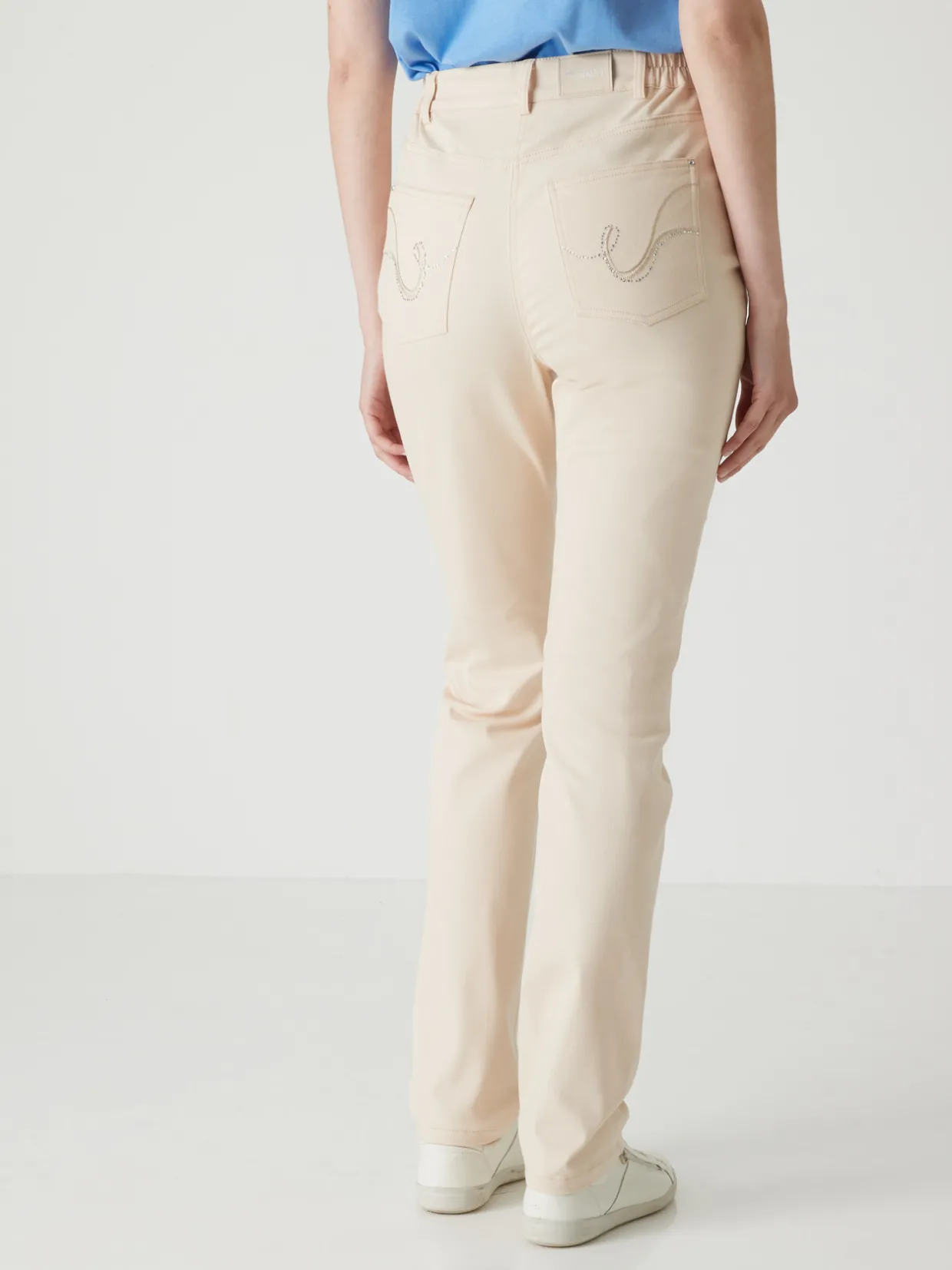 Femme Daxon Pantalon 5 poches taille haute