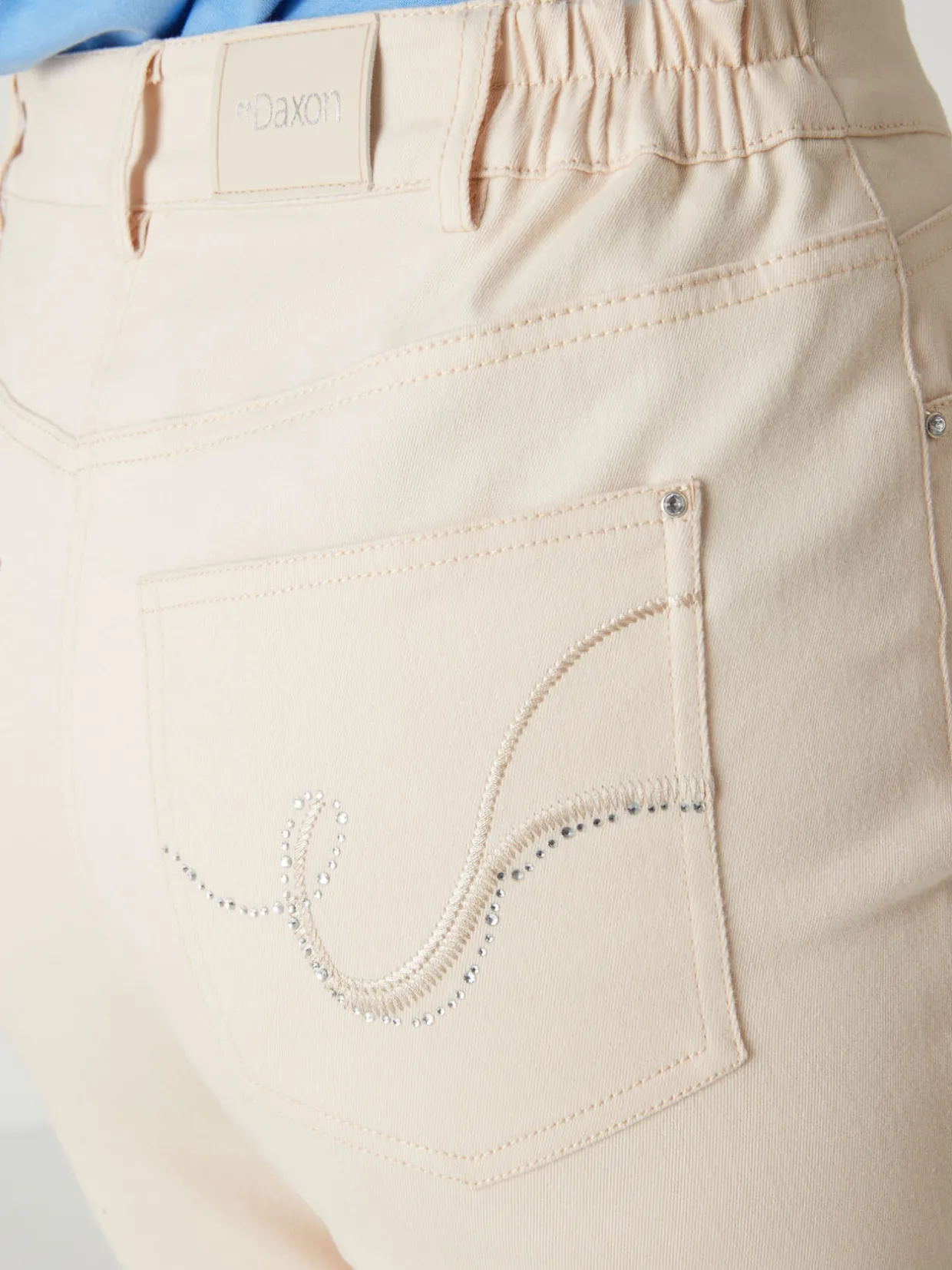 Femme Daxon Pantalon 5 poches taille haute