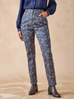 Femme Daxon Pantalon 5 poches taille haute