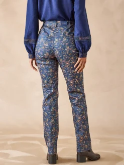 Femme Daxon Pantalon 5 poches taille haute