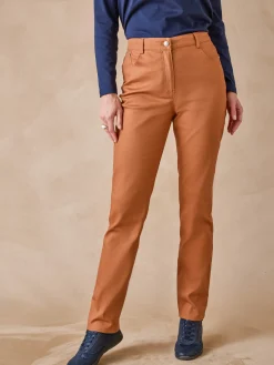 Femme Daxon Pantalon 5 poches taille haute