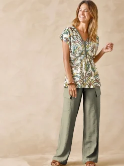 Femme Daxon Pantalon cargo élastiqué