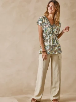 Femme Daxon Pantalon cargo élastiqué