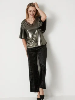 Femme Daxon Pantalon chic en velours
