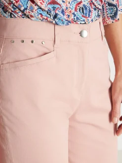 Femme Daxon Pantalon corsaire en toile extensible