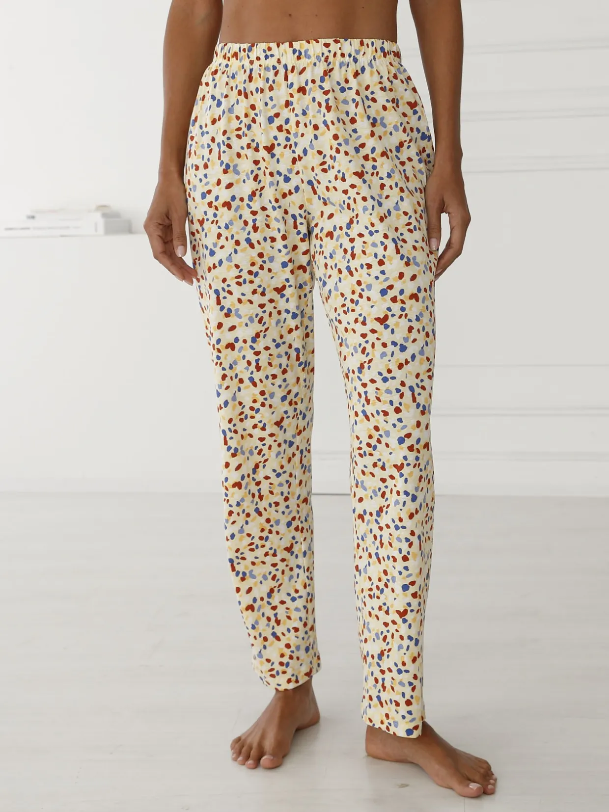 Daxon Pantalon de pyjama jersey pur coton