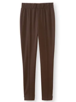 Femme Daxon Pantalon droit élastiqué maille milano