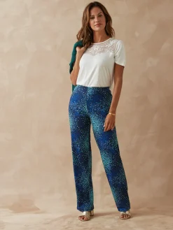 Femme Daxon Pantalon en crêpe fluide