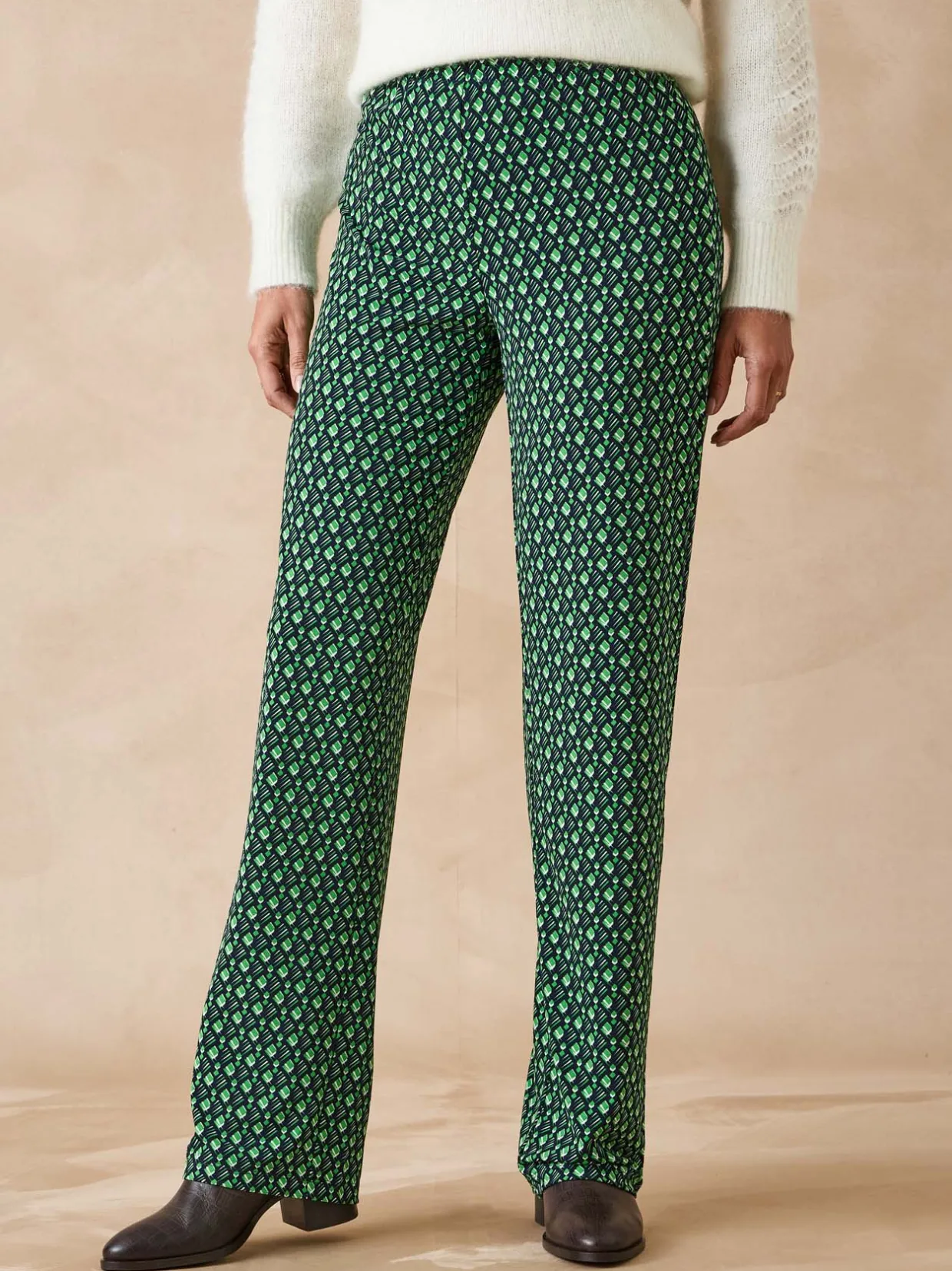 Femme Daxon Pantalon en crêpe fluide