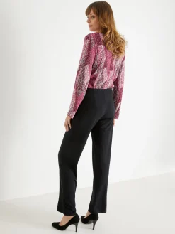 Femme Daxon Pantalon entièrement élastiqué en maille