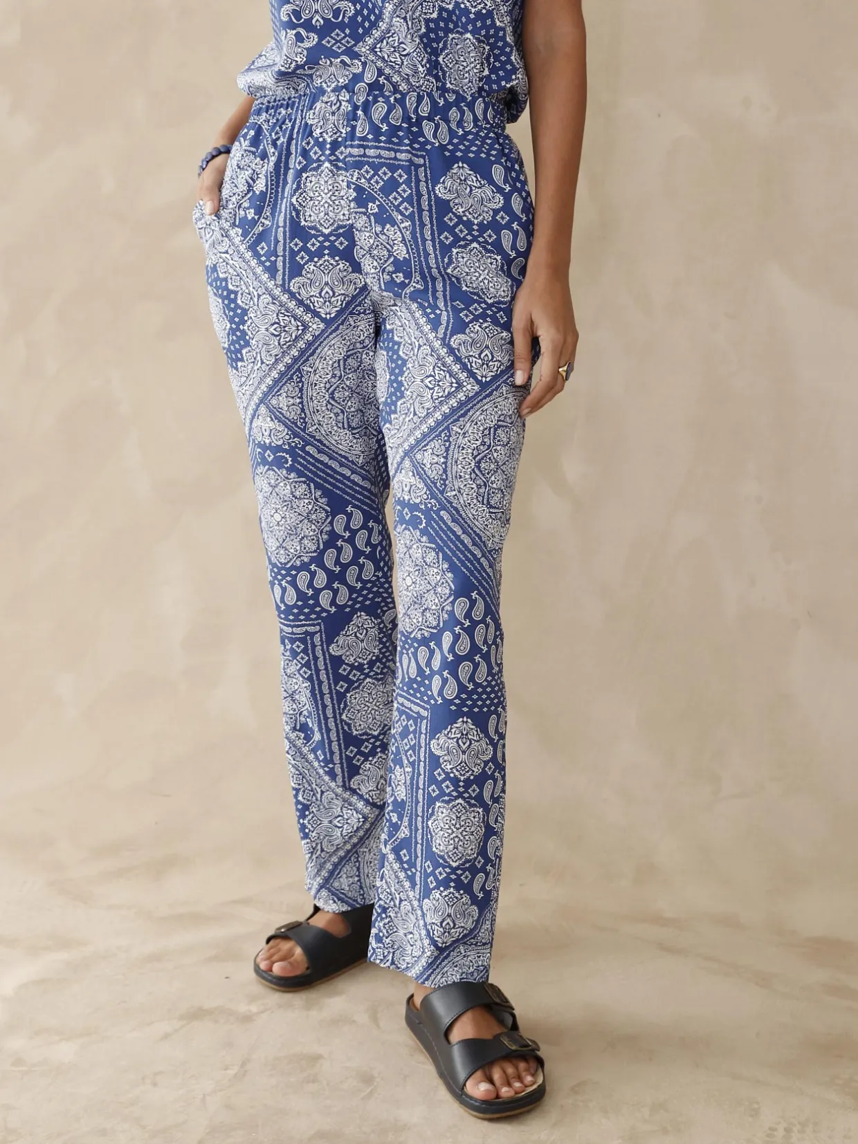 Femme Daxon Pantalon fluide entièrement élastiqué