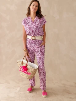 Femme Daxon Pantalon fluide entièrement élastiqué