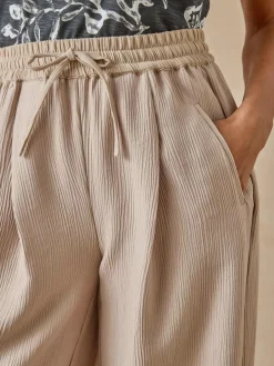 Femme Daxon Pantalon large aspect froissé