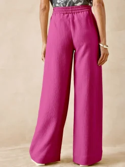 Femme Daxon Pantalon large aspect froissé