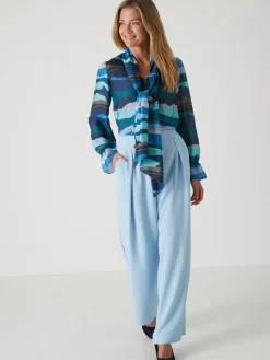 Femme Daxon Pantalon large en crêpe