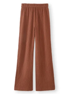 Femme Daxon Pantalon large en seersucker