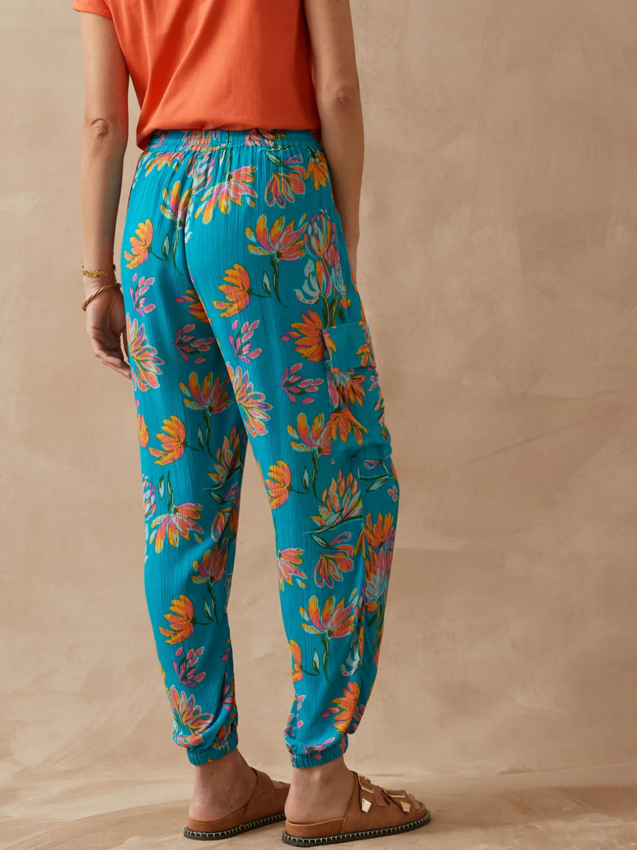 Femme Daxon Pantalon large élastiqué