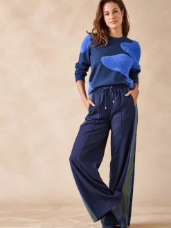 Femme Daxon Pantalon large palazzo élastiqué