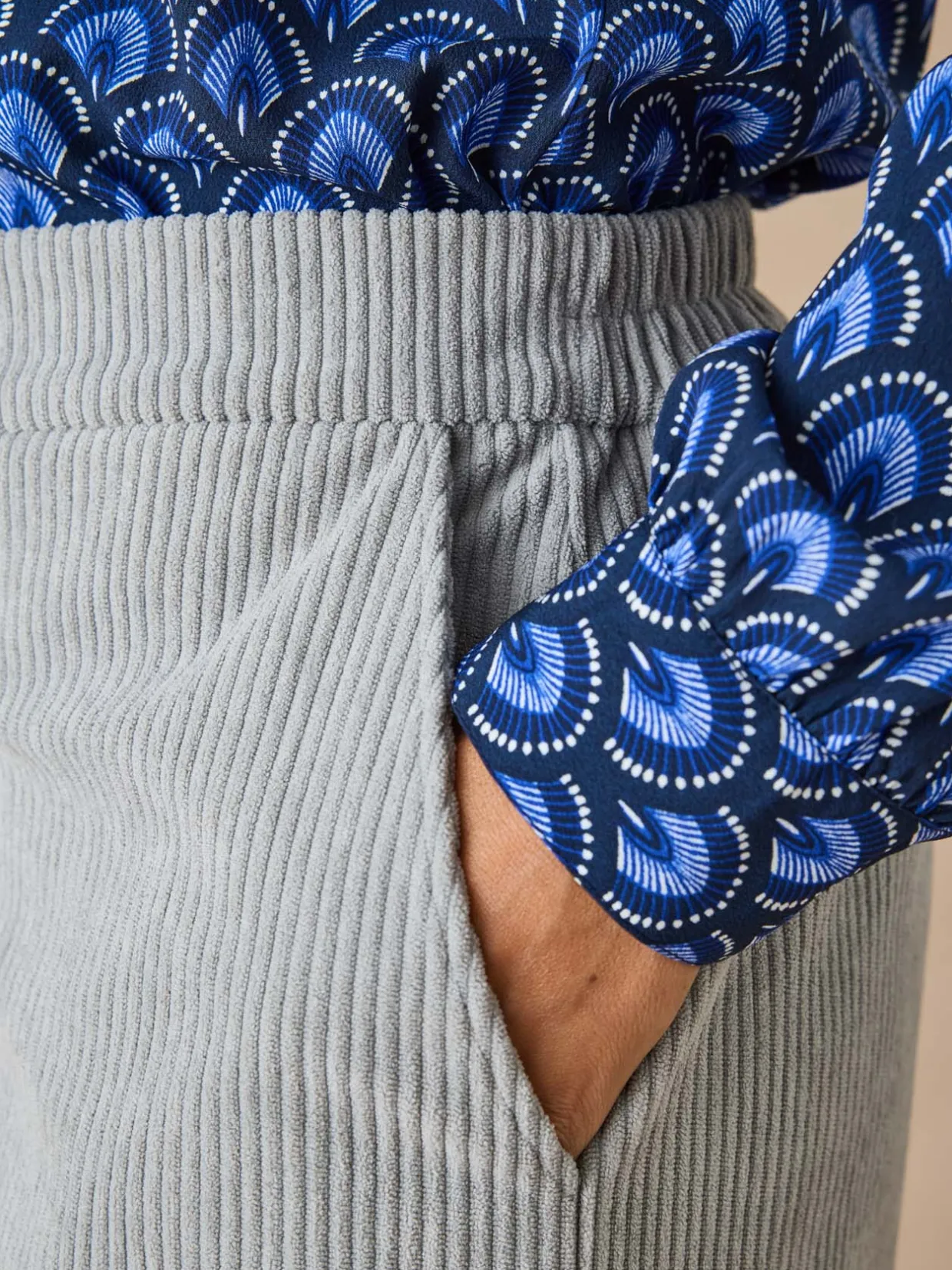 Femme Daxon Pantalon large velours côtelé