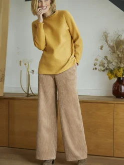 Femme Daxon Pantalon large velours côtelé