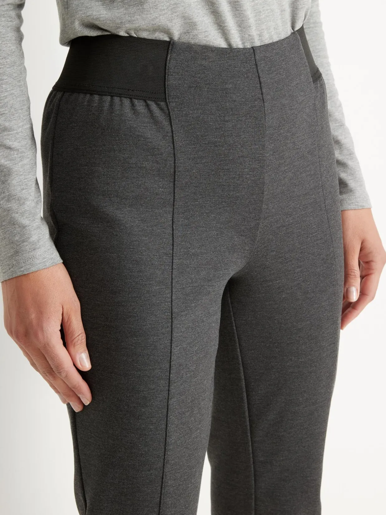 Femme Daxon Pantalon élastiqué en maille milano