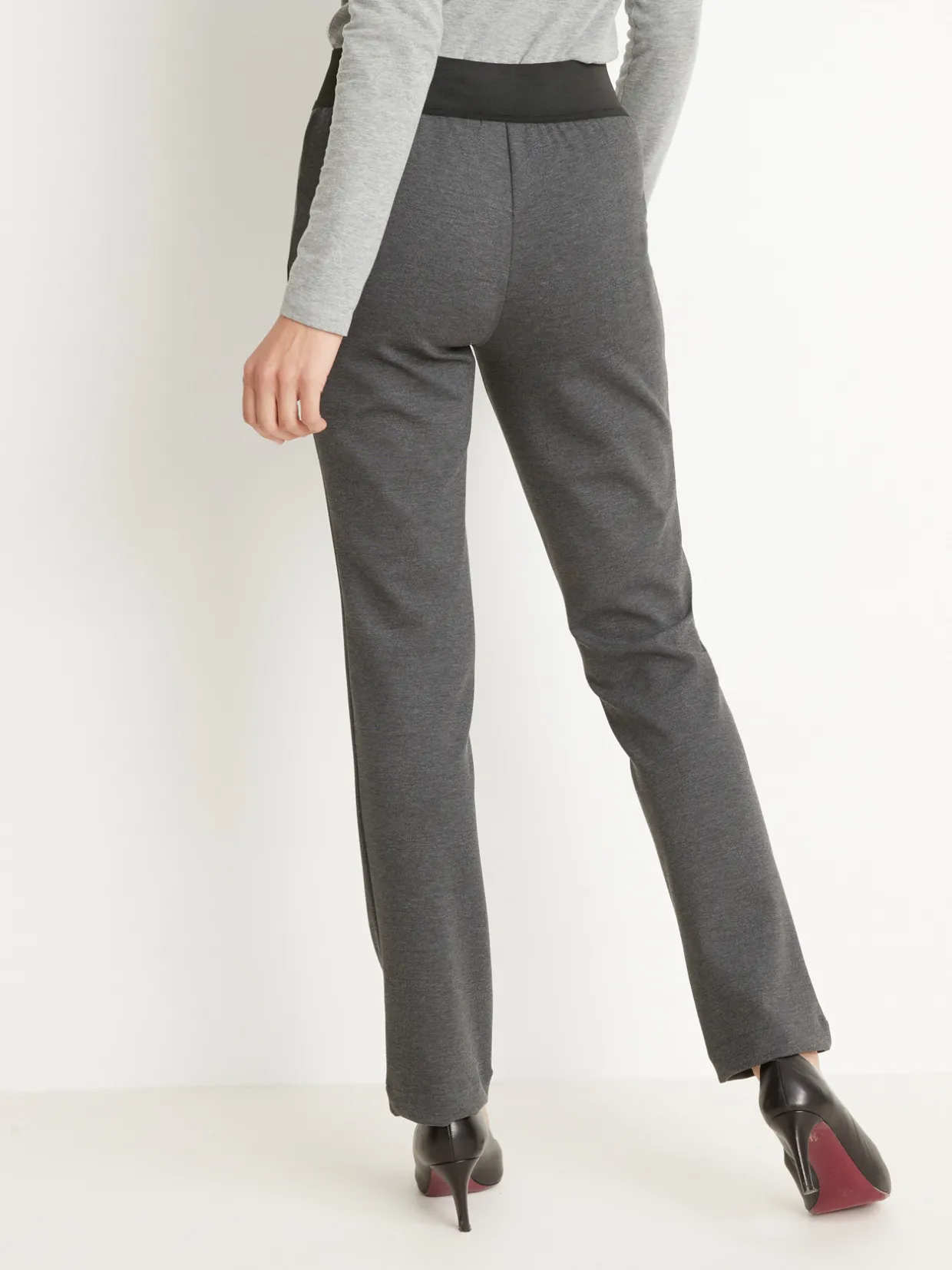 Femme Daxon Pantalon élastiqué en maille milano