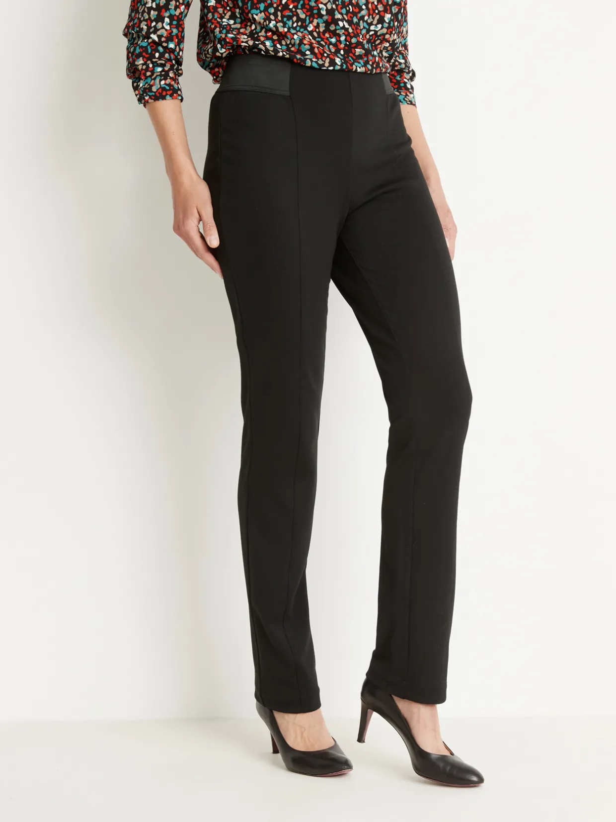 Femme Daxon Pantalon élastiqué en maille milano