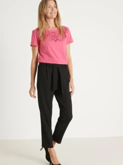 Femme Daxon Pantalon élastiqué en maille