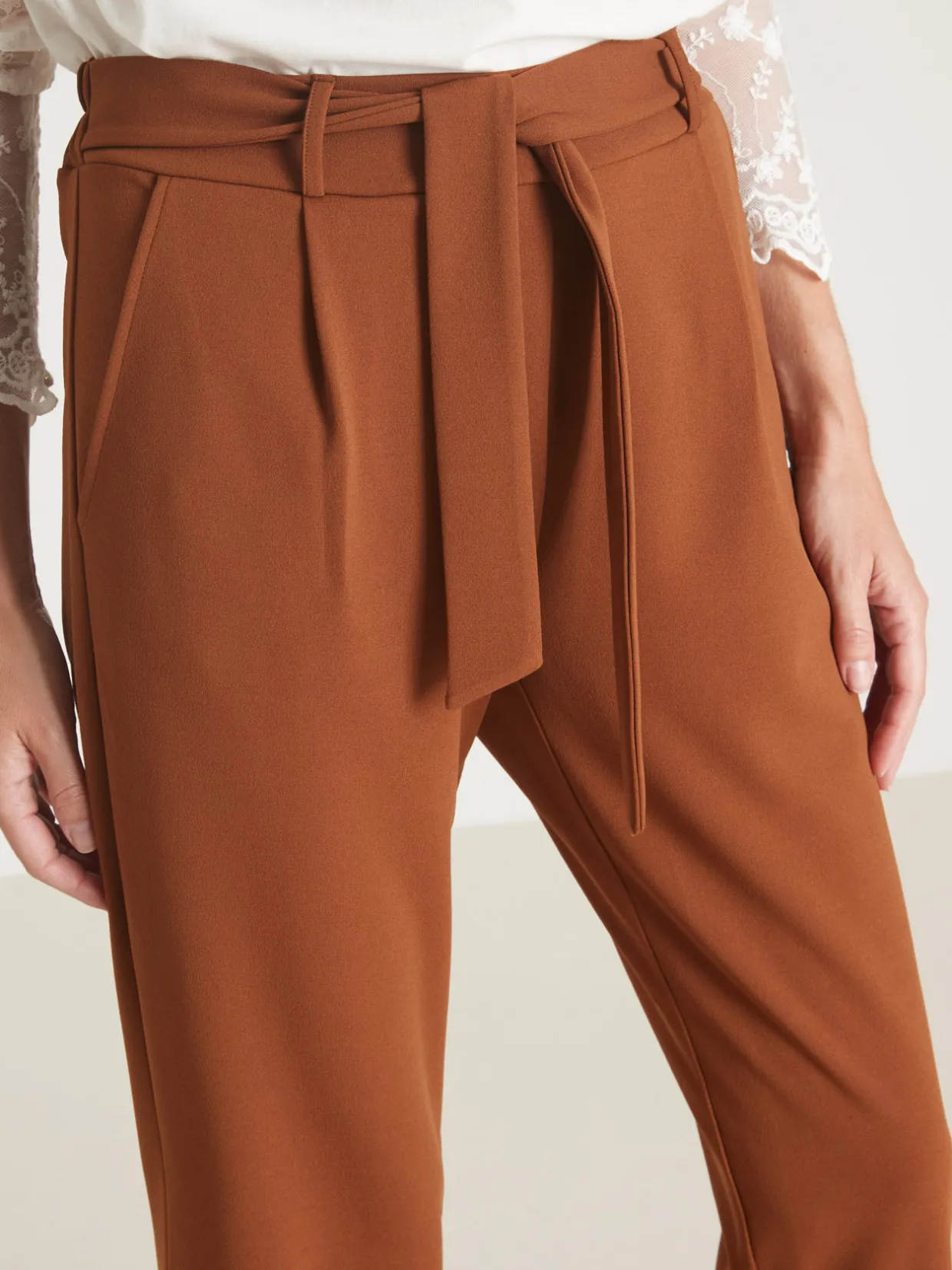 Femme Daxon Pantalon élastiqué en maille