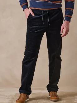 Homme Daxon Pantalon élastiqué en velours 200 raies
