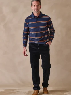 Homme Daxon Pantalon élastiqué en velours 200 raies