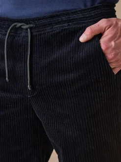 Homme Daxon Pantalon élastiqué en velours 200 raies