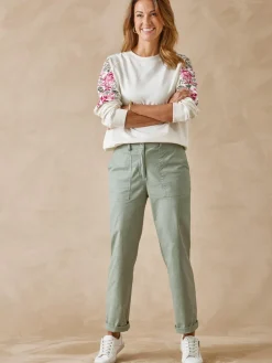 Femme Daxon Pantalon 7/8ème en toile extensible