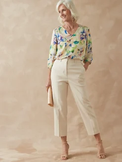 Femme Daxon Pantalon 7/8ème en toile extensible